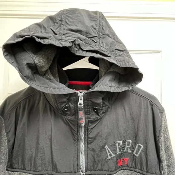 Men's Aeropostale Pullover Hoodie 1987 NY L - Picture 6 of 15